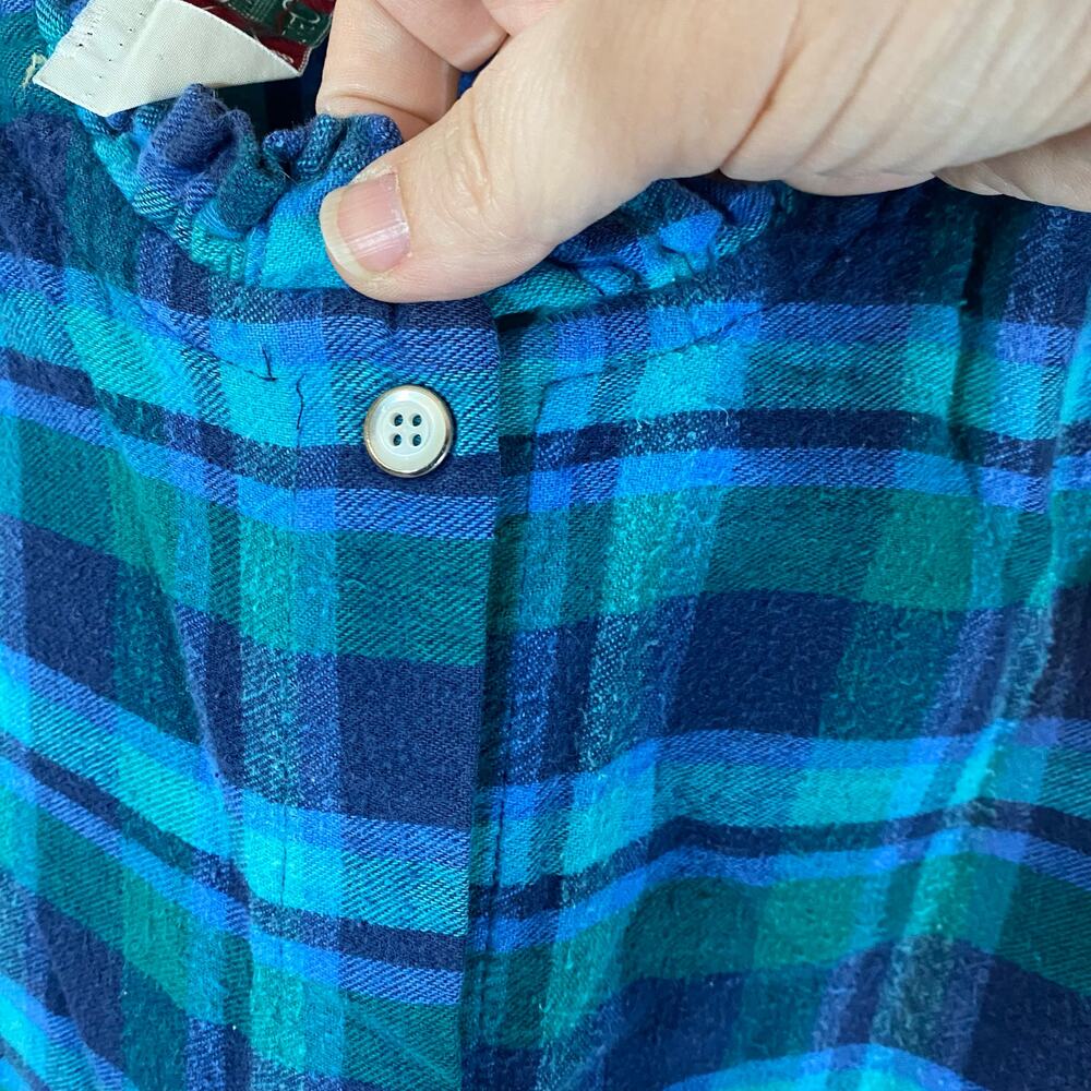 Vintage Orvis Flannel Housecoat Duster Dress Medi… - image 6